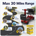 Easwe® M10 – Foldable Electric Mobility Scooter for Seniors