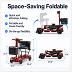 Easwe® M10 – Foldable Electric Mobility Scooter for Seniors
