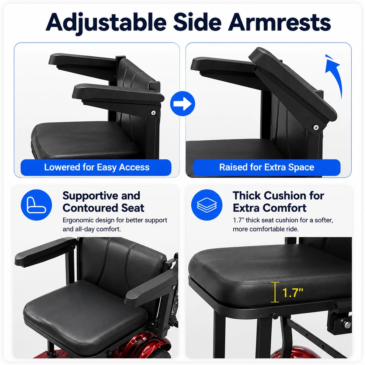 Easwe® M10 – Foldable Electric Mobility Scooter for Seniors
