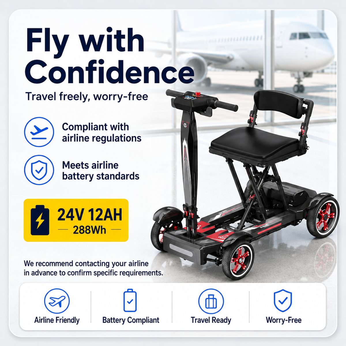 Easwe M20 – Carbon Fibre Electric Mobility Scooter