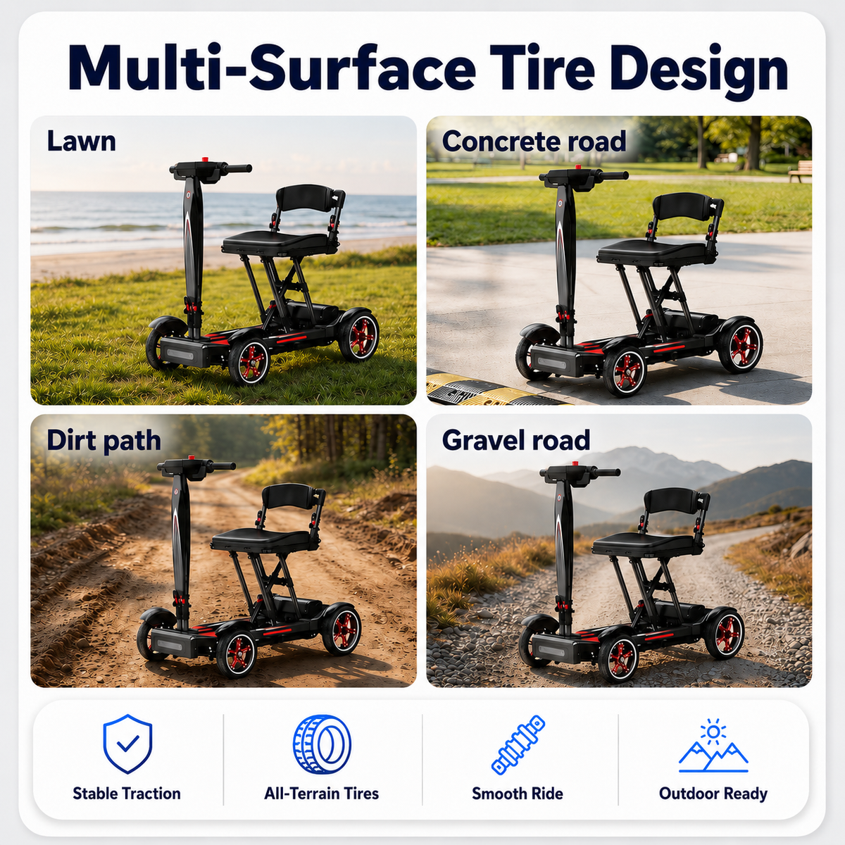 Multi-Surface Tire Design