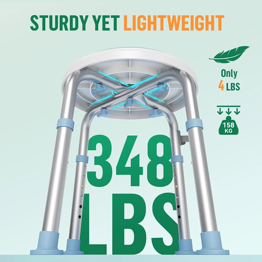 EasyTurn 360° Swivel Adjustable Shower Stool