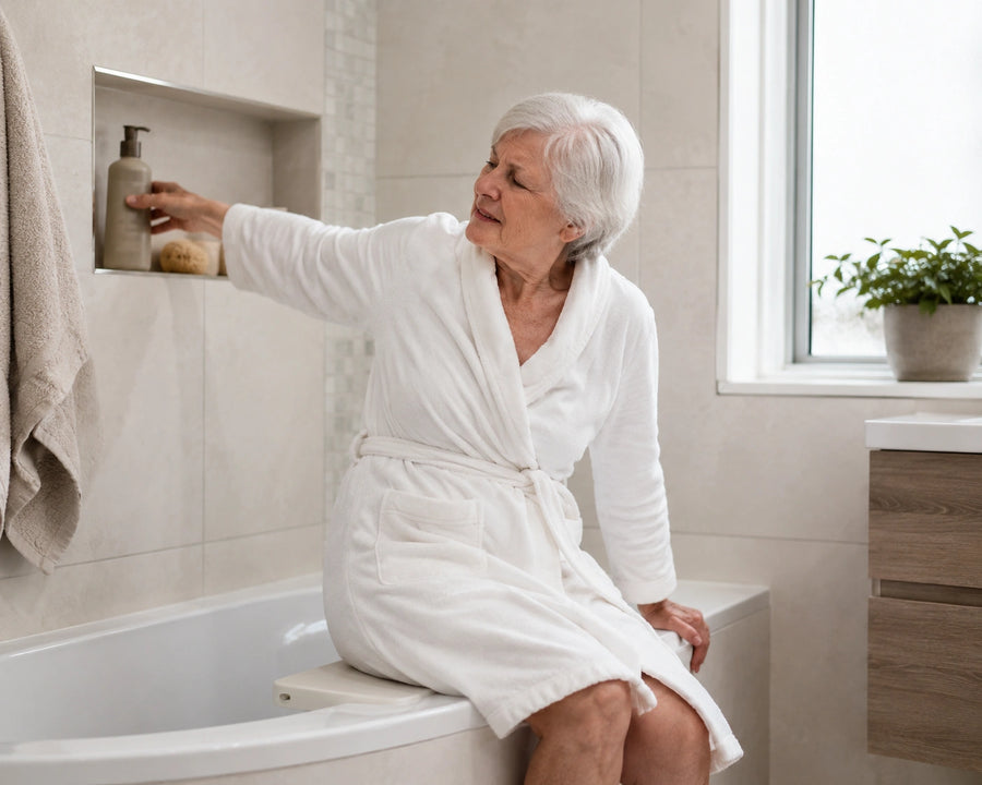 Washing shouldn’t require awkward twisting.