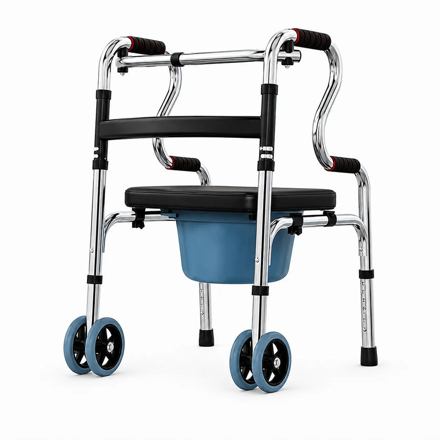 Full Support: Seat + Wheels + Commode